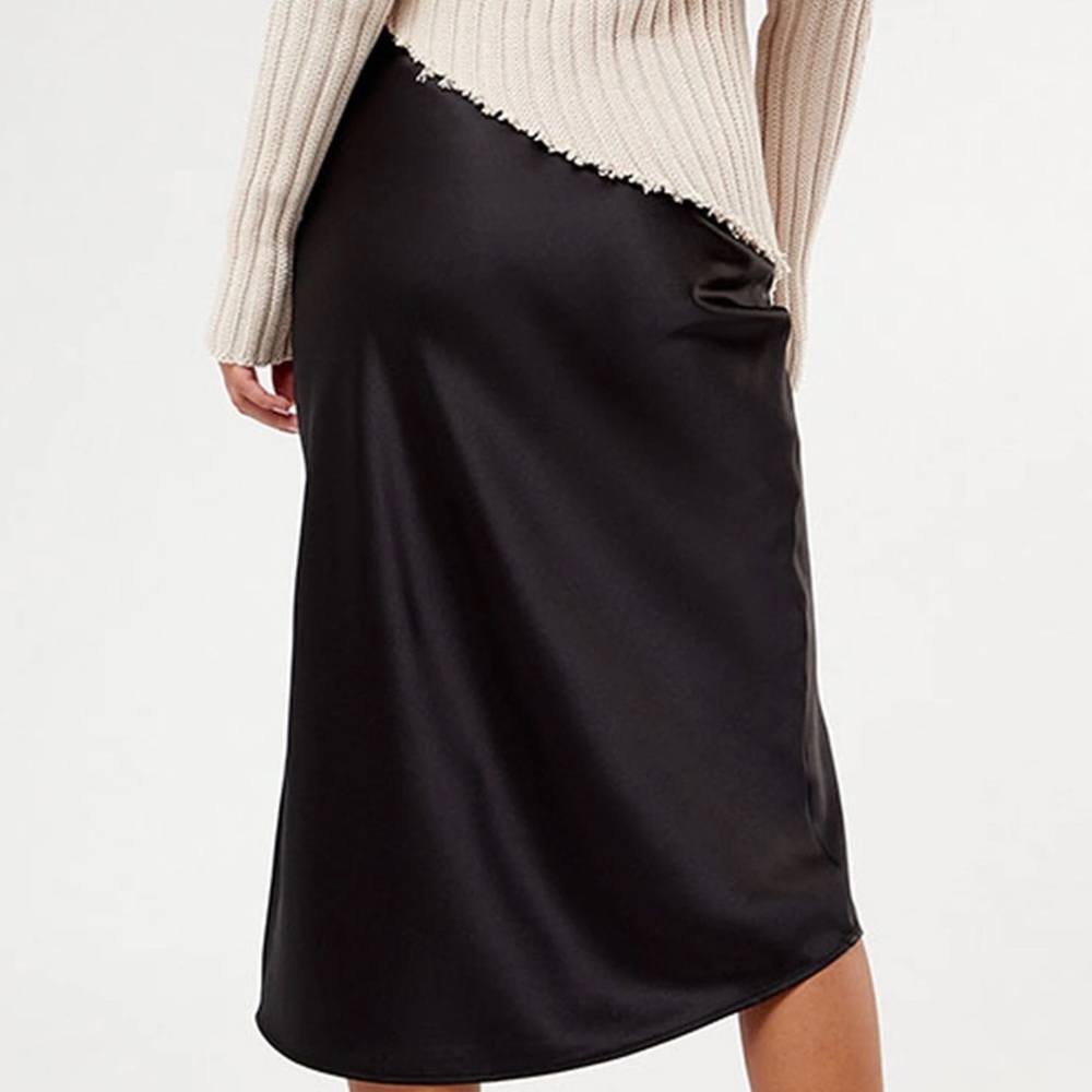 Urban Outfitters Satin Midi Skirt